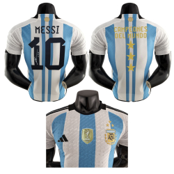 Camiseta Player Argentina Special Firma MESSI/CAMPEONES