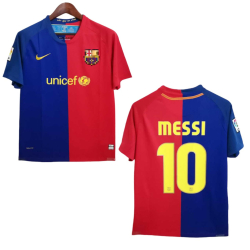 Camiseta Retro Blau_Granas Messi Rivaldo Guardiola Ronaldinho Ronaldo