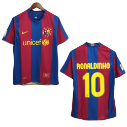 Camiseta Retro Blau_Granas Messi Rivaldo Guardiola Ronaldinho Ronaldo
