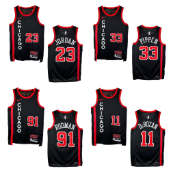 Camiseta Chicago Bulls City Edition Jordan Pippen Rodman DeRozan 23/24