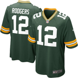 Camiseta Green Bay Packers Aaron Rodgers Verde