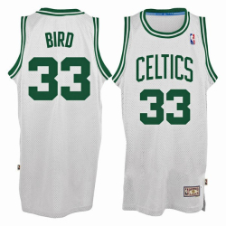 Camiseta Retro Boston Celtics Larry Bird Blanca