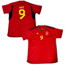 Camiseta Retro España 2022 (Talla 4XL, Gavi / 9)