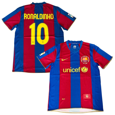 Camiseta Retro Blau-Granas 07/08 (Talla L, Ronaldinho 10)