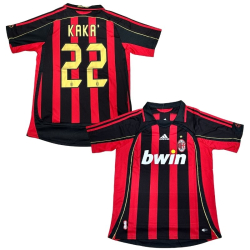 Camiseta Retro AC Milán 06-07 (Talla S, Kaká / 22)