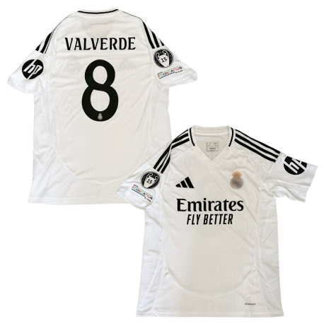 Camiseta Madrid 24/25 (Talla S, Valverde / 8)