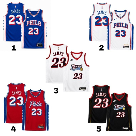 Camiseta Lebron James (Philadelphia 76ers)
